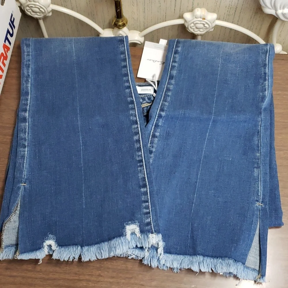 NWT Kancan Distressed Raw Hem Jeans sz 7 - Picture 5 of 7